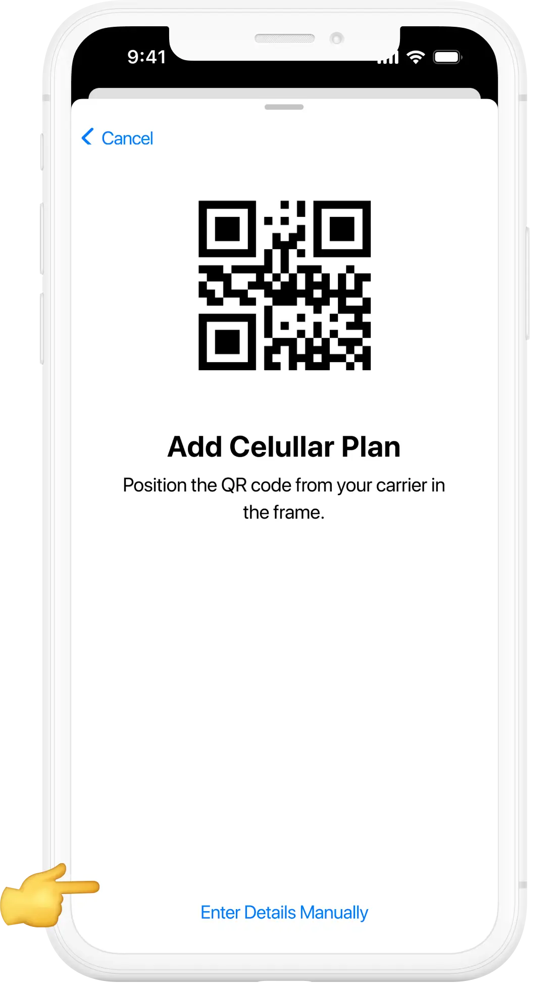 Introducir datos manualmente